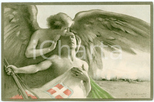 1915 WW1 Artista G. CARPANETTO Per la Patria - Cartolina ILLUSTRATA FP  Cartolina d'epoca, non viaggiata. FAIR/discreto Lievi smussature agli angoli Formato: FP originale e autentica 1