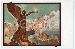 1915 ca WW1 Artista A. CAVAZZONI La Gloria - Cartolina ILLUSTRATA FP NV  Cartolina d'epoca, non viaggiata. FAIR/discreto Lievi smussature agli angoli Formato: FP originale e autentica 1