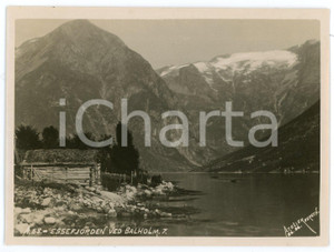 1910 ca BALHOLM - NORWAY Esefjorden - Photo 11x9 cm Fotografia d'epoca. FOTOGRAFO: Atelier K.K. - Bergen FAIR/discreto Lievi abrasioni al verso Formato: 11x9 originale e autentica 1