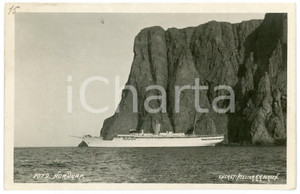 1936 NORTH CAPE (NORWAY) Ship while sailing - Postcard FP NV  Cartolina d'epoca, viaggiata. FAIR/discreto Lievi smussature agli angoli Formato: FP originale e autentica 1