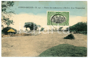 1911 CONGO BELGE Plaine des monoeuvres à MOLIRO Carte postale n.132 FP VG  Cartolina postale d'epoca, viaggiata.CONDIZIONI: FAIRFORMATO: FP    originale e autentica 1
