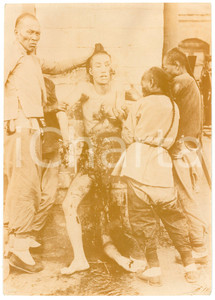 Fotografia d epoca originale 1890 ca CHINA  LINGCHI Torture execution  Tortura dei mille tagli  Foto 13x19 1