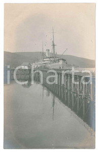 1930 ca C. ZAGOURSKI (?) CONGO BELGE - Port de MATADI - Quais *Photo 9x14 cm  Fotocartolina postale d'epoca, attibuita al fotografo Casimir Zagourski.CONDIZIONI: F (aloni)FORMATO: 9x14 cm    originale e autentica 1