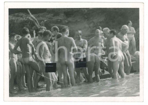 1940 ca NATURISM - HOMOSEXUALITY - Men bathing in a river - Photo 10x7 cm Fotografia originale d'epoca. GOOD/buono  Formato: 10x7 cm originale e autentica 1