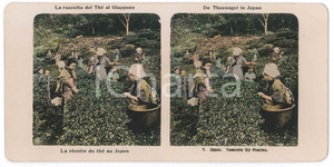 1910 ca JAPAN - Teernte Uji Provinz - ETHNIC Stereoview 7  Fotografia stereoscopica d'epoca, con colorazione.EDITORE: NPG  GOOD/buono  Formato: 18x9 cm originale e autentica 1