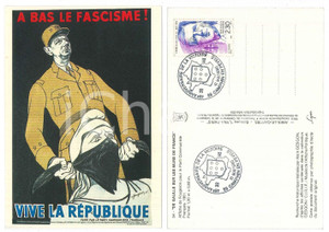1990 CHAMPIN-DE-PÉVÈLE De Gaulle sur le murs de France 54 - Timbro primo giorno Cartolina d'epoca, non viaggiata ma con affrancatura e timbro primo giorno. FAIR/discreto Lievi smussature agli angoli Formato: 10x14 cm originale e autentica 1