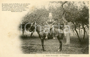 1900 ca NORMANDIE Scenes normandes - La promenade - Carte postale FP NV  Cartolina postale d'epoca, non viaggiata.CONDIZIONI: FAIR FORMATO: FP    originale e autentica 1