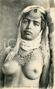 1910 ca NU ETHNIQUE Jeune femme du SUD ALGÉRIEN - Scènes et Types *Postcard  Cartolina postale d'epoca, non viaggiata.CONDIZIONI: FFORMATO: FP    originale e autentica 1