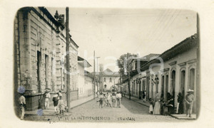 1900 ca URUAPAN (MEXICO) Rua de la Indipendencia - RPPC Real photo postcard FP  Cartolina postale d'epoca, non viaggiata.CONDIZIONI: G FORMATO: FP    originale e autentica 1