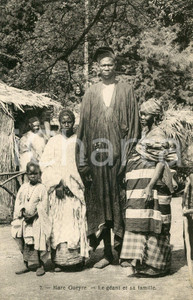1910ca SURINAME - MARE GUEYRE Le Géant et sa familie - Vintage postcard FP NV  Cartolina postale d'epoca, non viaggiata.CONDIZIONI: GFORMATO: FP    originale e autentica 1