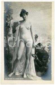 1910 ca SALON DE 1905 "Eve" by Francois Maurice LARD - Postcard  Fotografia seriale d'epoca, in formato cartolina.CONDIZIONI: F FORMATO: FP    originale e autentica 1