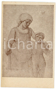 1918 WW1 Artista Giovanni GUARLOTTI Armata Propaganda - Pro ciechi - Cartolina  Cartolina postale d'epoca, non viaggiata.Con al verso una poesia di G. Cavallari Cantalamessa. FAIR/discreto Lievi smussature agli angoli Formato: FP originale e autentica 1