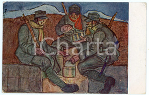 1925 REGIO ESERCITO Opera Nazionale dello Scaldarancio - Cartolina ILLUSTRATA FP  Cartolina postale d'epoca, viaggiata. FAIR/discreto Lievi smussature agli angoli Formato: FP originale e autentica 1