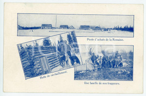 1905 ca ROMANIA Hutte - Famille de trappeurs - Poste d'achats *Carte postale Cartolina postale d'epoca, non viaggiata.CONDIZIONI: GFORMATO: FP    originale e autentica 1