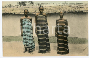 1910 ca CONGO BELGE Types de femmes BAKUSSU - Vintage postcard FP NV  Cartolina postale d'epoca, non viaggiata.CONDIZIONI: FAIRFORMATO: FP    originale e autentica 1