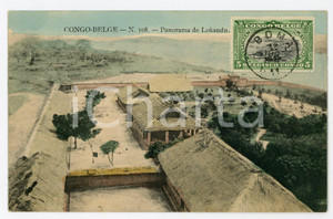 1911 CONGO BELGE Panorama de LOKANDU - Vintage Postcard FP VG  Cartolina postale d'epoca, viaggiata.CONDIZIONI: FAIRFORMATO: FP    originale e autentica 1