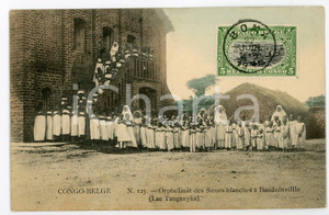1911 CONGO BELGE - BAUDUINVILLE Orphelinat des Soeurs blanches - Postcard FP  Cartolina postale d'epoca, viaggiata.CONDIZIONI: FAIRFORMATO: FP    originale e autentica 1