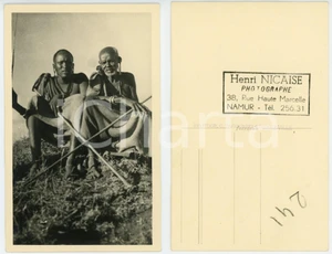 Cartolina originale da collezione 1930 ca C. ZAGOURSKI Â«L Afrique qui disparaÃ®tÂ» KENIA Type MASSAI Postcard 147 1