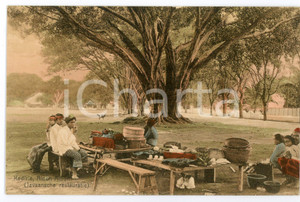 1910 ca KEDIRI - JAVA (DUTCH EAST INDIES) Alun-alun - DAMAGED Postcard FP NV Cartolina postale d'epoca, non viaggiata.CONDIZIONI: POOR (carta lenta con distacco parziale degli strati di carta)FORMATO: FP    originale e autentica 1