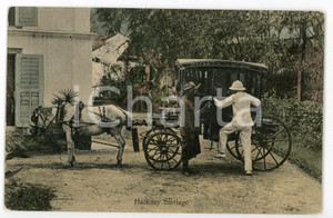 1910 ca INDIA Hackney carriage - Vintage Postcard FP NV Cartolina postale d'epoca, non viaggiata. CONDIZIONI: FAIRFORMATO: FP    originale e autentica 1