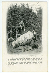 1900 ca VINTAGE EROTIC La chanson des blés d'or (4) - Carte postale FP NV  Cartolina d'epoca, non viaggiata. FAIR/discreto Lievi smussature e piegature agli angoli Formato: FP originale e autentica 1