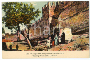 1915 ca SALONIQUE (GRÈCE) Vestiges des remparts - Carte postale FP NV  Cartolina d'epoca, non viaggiata.   FAIR/discreto Lieve piegatura all'angolo superiore sinistro Formato: FP originale e autentica 1