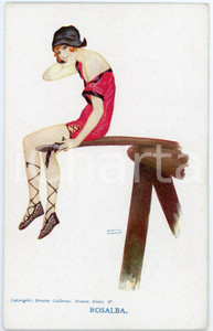 1920 ca Artist Raphael KIRCHNER Rosalba - Illustrated vintage postcard  Pregevole cartolina postale d'epoca, illustrata, non viaggiata.CONDIZIONI: GFORMATO: FPEDITORE: Delta Fine Art Co, London     originale e autentica 1