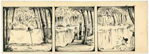 1940ca DRUMPIE'S DOLLE ADVENTUREN Comic strip 109 - A. REUVERS Original art RARE Striscia a fumetti d'epoca, originale e autentica. Disegno originale a china firmato A. Reuvers. EDITORE: Omnium PressCONDIZIONI: FAIRDIMENSIONI: 30x10 cm    originale e autentica 1