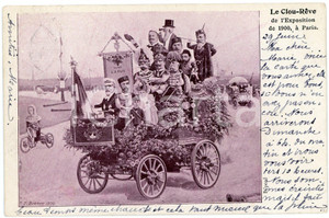 1900 SATIRE Le Clou-Rêve de l'Exposition Ã  Paris - Ill. T. BIANCO Carte postale Cartolina postale d'epoca, viaggiata.CONDIZIONI: FAIRFORMATO: FP     originale e autentica 1