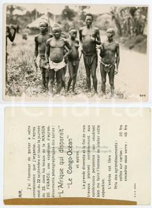 1930 ca C. ZAGOURSKI «L'Afrique qui disparaît» PYGMEES *Photo  Fotografia originale d'epoca, appartenente alla serie «L'Afrique qui disparaît» del fotografo Casimir Zagourski (Léopoldville). CONDIZIONI:FAIR/discreto lievi piegature; lieve sovraimpressione della didascaliaFORMATO: 9x14 cm originale e autentica 1