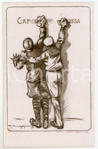 1918 Artista Giorgio MUGGIANI Comitato Savoia pro orfane - Cartolina ILLUSTRATA  Cartolina postale d'epoca, non viaggiata. FAIR/discreto Lievi smussature agli angoli Formato: FP originale e autentica 1