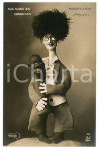 1910 ca CONGO - SATIRE Nos augustes gugusses - Maniken pisse - Carte postale  Cartolina postale d'epoca, non viaggiata.CONDIZIONI: FAIRFORMATO: FP    originale e autentica 1
