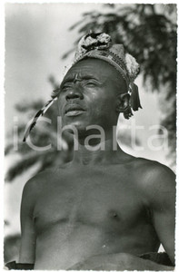 1950 ca CONGO BELGE Notable Mangbetu - Carte postale FP NV  Cartolina postale d'epoca, non viaggiata.EDITORE: Photo-Home, LeopoldvilleCONDIZIONI: FAIRFORMATO: FP    originale e autentica 1