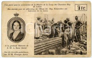 1920 ca LOWA CONGO Mission des Chanoines Rég. de Latran - Reine Astrid *Postcard Cartolina postale d'epoca, viaggiata.CONDIZIONI:VERY POOR (carta lenta, piegature e smussature diffuse, bruniture)FORMATO: FP    originale e autentica 1