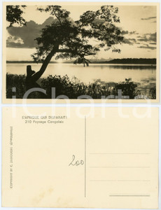 Cartolina originale da collezione 1930 ca C. ZAGOURSKI Â«L Afrique qui disparaÃ®tÂ» Paysage Congolais  Postcard 210 1
