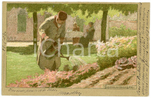 1903 DEUTSCHLAND "Sommermorgen" by Paul HEY - Postkarte FP VG  Cartolina postale d'epoca, viaggiata.CONDIZIONI: FAIR (lievi smussature agli angoli)FORMATO: FP    originale e autentica 1