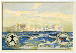 1910 COMPAGNIE BELGE MARITIME du CONGO - Septembre/ Balance *Postcard L. NOROY  Cartolina postale d'epoca, non viaggiata, opera dell'illustratore Louis Royon (che si firma "L. Noroy").CONDIZIONI: GFORMATO: FP    originale e autentica 1