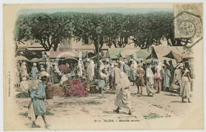 1903 BLIDA - ALGERIE Marché arabe - Carte postale n.5 FP VG  Cartolina postale d'epoca, viaggiata.EDITORE: Collection Id&eacute;ale PSCONDIZIONI: FAIRFORMATO: FP    originale e autentica 1