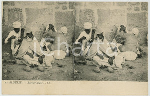 1910 ca ALGERIE Métiers - Barbier arabe - Carte postale ETHNIQUE CPA  Cartolina postale d'epoca, non viaggiata.CONDIZIONI: GFORMATO: FP    originale e autentica 1