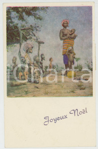 1975 CONGO BELGE Joyeux Noel - Femme africaine NU ETHNIQUE Carte postale FP VG  Cartolina postale d'epoca, viaggiata.CONDIZIONI: FAIRFORMATO: FP    originale e autentica 1