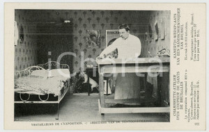 1910 BRUXELLES Exposition universelle - Coupeur de gants - Carte postale FP  Cartolina postale d'epoca, non viaggiata.CONDIZIONI: GFORMATO: FP    originale e autentica 1