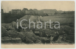 1910 ca QUENAST (BELGIQUE) Carrières - ANIMATED Postcard  Cartolina postale d'epoca, non viaggiata.  FAIR/discreto lievi abrasioni e macchie al verso Formato: 14x9 cm originale e autentica 1