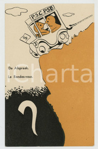 1910 ca BELGIQUE Parti Communiste - Rendez-vous - Carte postale ILLUSTRÉE FP NV  Cartolina postale d'epoca, non viaggiata.CONDIZIONI: FAIRFORMATO: FP    originale e autentica 1