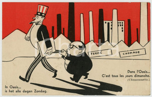 1910 ca BELGIQUE Parti Communiste - Dans l'Oasis - Carte postale ILLUSTRÉE FP NV  Cartolina postale d'epoca, non viaggiata.CONDIZIONI: FAIRFORMATO: FP    originale e autentica 1