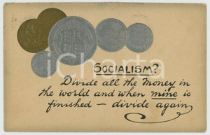 1915 UK Propaganda against Socialism - Embossed postcard FP NV  Cartolina postale d'epoca, non viaggiata.CONDIZIONI: FAIRFORMATO: FP    originale e autentica 1