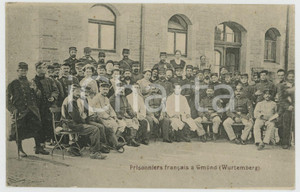 1915 ca GMUND - WURTEMBERG Prisonniers français - Carte postale FP NV  Cartolina postale d'epoca, non viaggiata. FAIR/discreto Lievi smussature agli angoli Formato: FP originale e autentica 1