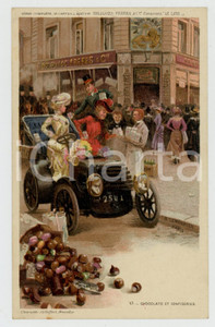 1910 ca Artist Basile LEMEUNIER - DELHAIZE Frères - Chocolats *Postcard n° 13  Cartolina postale d'epoca, non viaggiata.CONDIZIONI: G (lievi macchie al verso)FORMATO: FP    originale e autentica 1