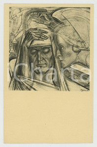 1930 ca Artist Jan TOOROP - Inspireerende Engel - Original postcard  Cartolina postale d'epoca, non viaggiata. GOOD/buono  Formato: 14x9 cm originale e autentica 1