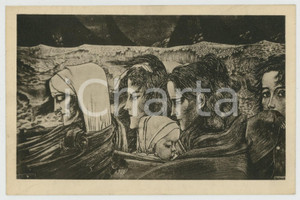 1930 ca Artist Jan TOOROP - Zielegang Langs den Oceaan - Original postcard  Cartolina postale d'epoca, non viaggiata. GOOD/buono  Formato: 9x14 cm originale e autentica 1