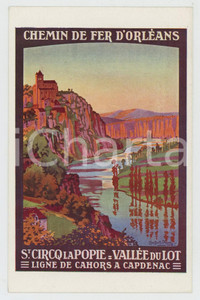 1910 ca CHEMIN DE FER D'ORLEANS Saint-Cirq-Lapopie CAPDENAC - Postcard FP NV  Cartolina d'epoca, non viaggiata. FAIR/discreto Lievi smussature agli angoli Formato: FP originale e autentica 1